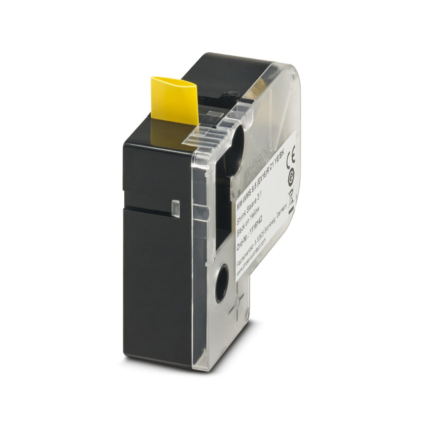 Phoenix Contact MM-WMS 9,5 (EX16)R C1 YE/BK – Shrink Sleeve Cable Marker, 9.5 mm, Yellow/Black (Part No. 1116142)