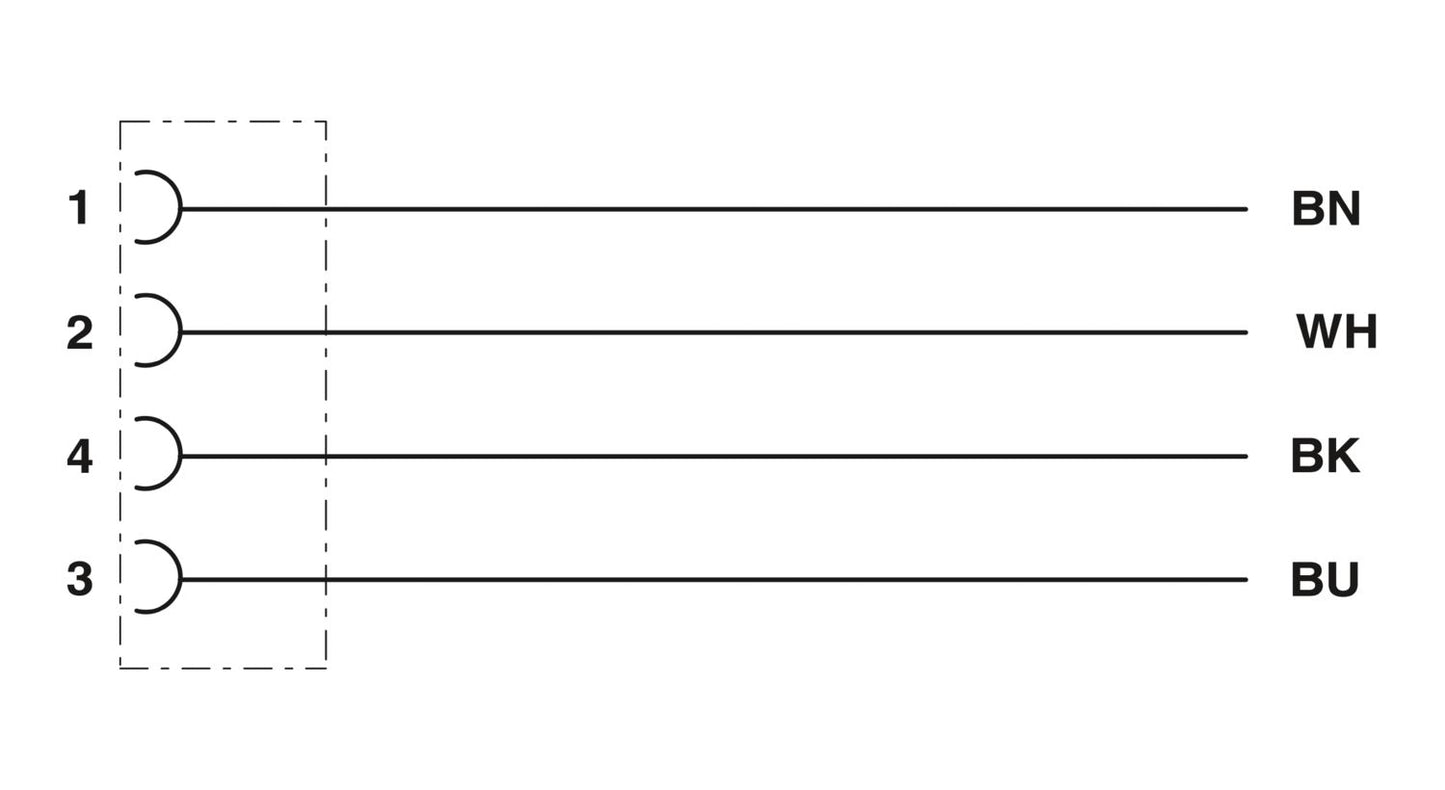 Phoenix Contact SAC-4P-2,0-PUR/M12FS – Sensor/Actuator Cable, 4-Pin, M12 Female Connector, 2 m, PUR Jacket (Part No. 1533576)