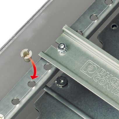 Phoenix Contact NS 35/15 UNPERF 2000MM – Solid DIN Rail, Unperforated, Zinc-Plated Steel, 35 × 15 mm, 2 m (Part No. 1201714)