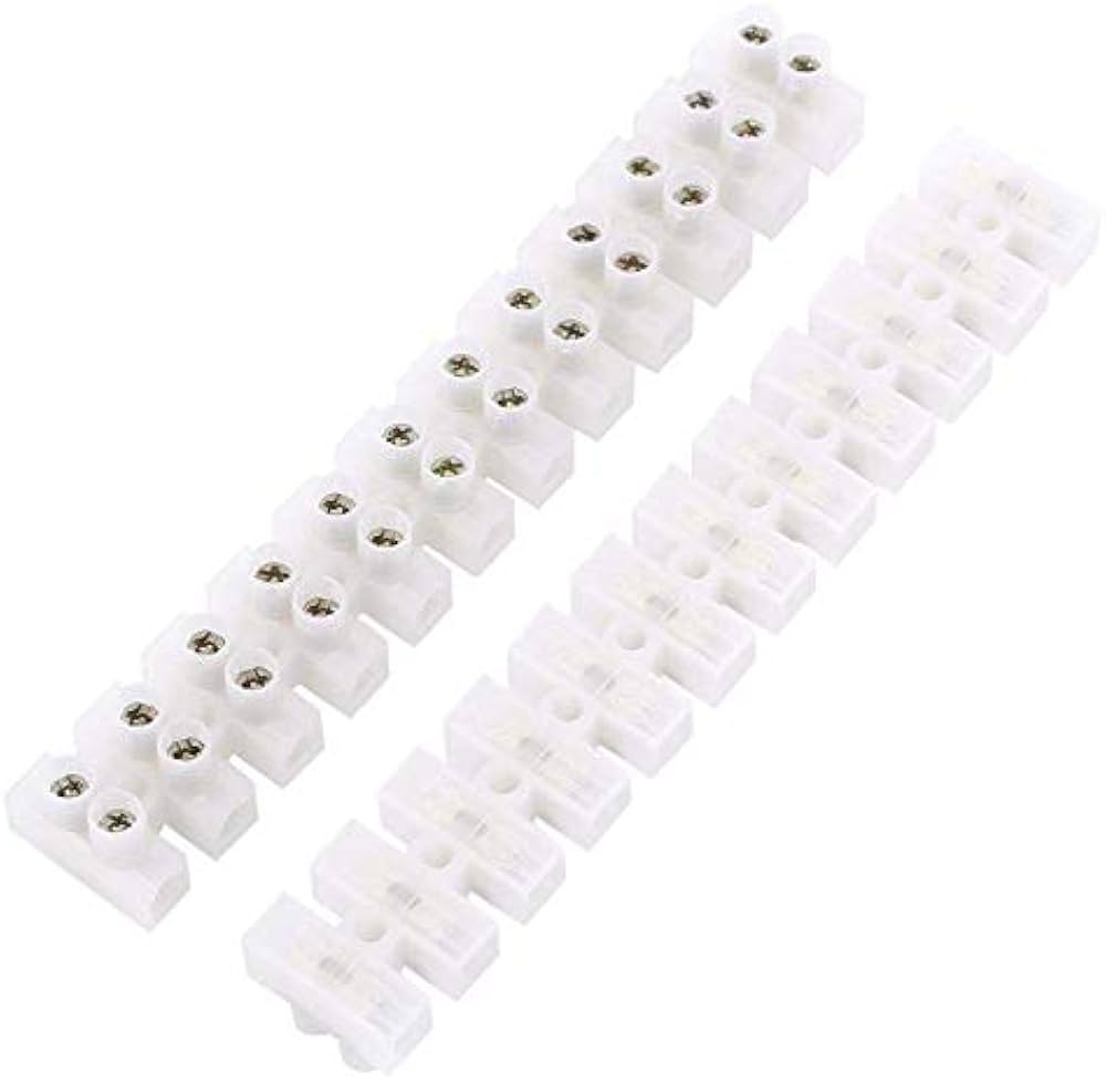 10 A Multi-Pole H-Type Screw Terminal Connector Strip – Durable Electrical Terminal Block