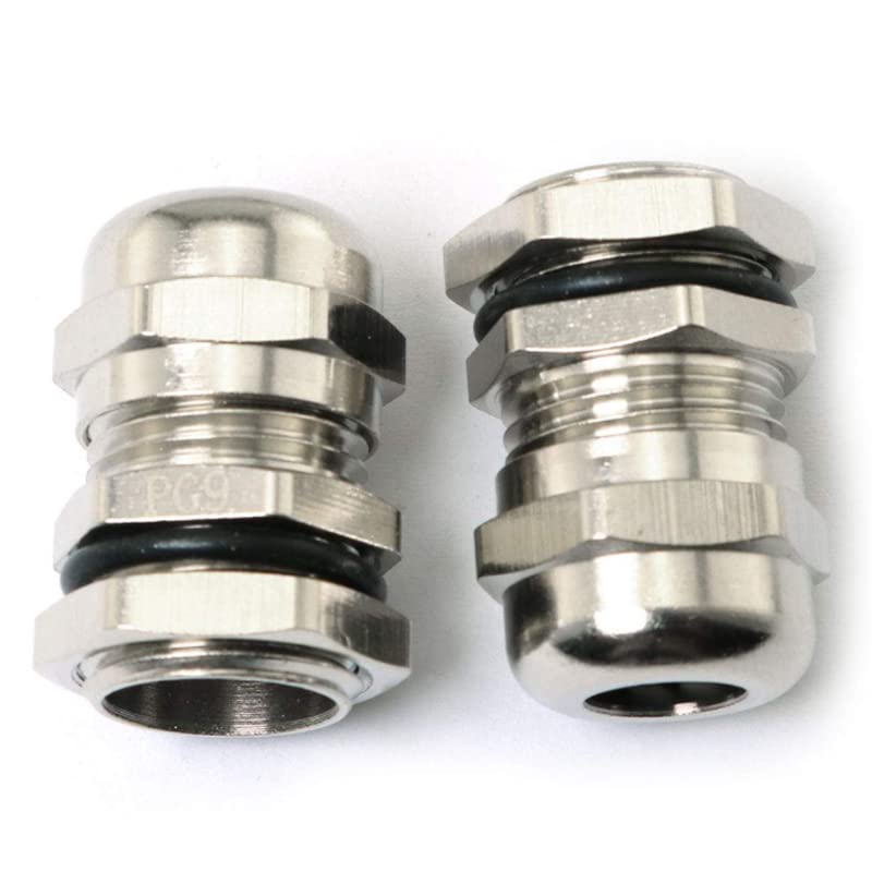 Steel Cable Gland – M14 × 1.5, Nickel-Plated Metal Gland for Secure Cable Termination