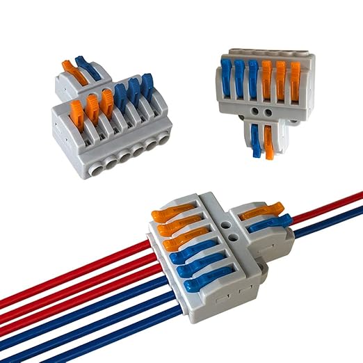 SPL63 Quick Wire Connector – 6-Port Push-in Terminal Block (0.08–6mm²)