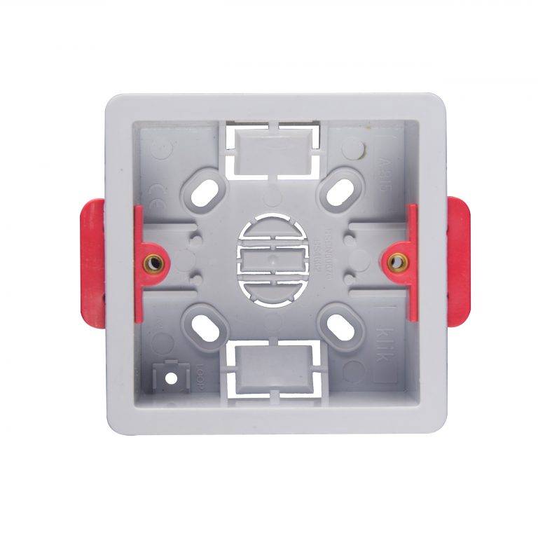 Plastic Recessed Electrical Conduit Box 3″×6″×38 mm – Ideal for Plasterboard / Drywall Mounting