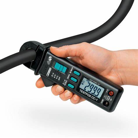 TESTFOX CC-1 Clamp Multimeter – True RMS AC/DC Voltage & Current Resistance CAT III 300 V Phoenix Contact (1212211)