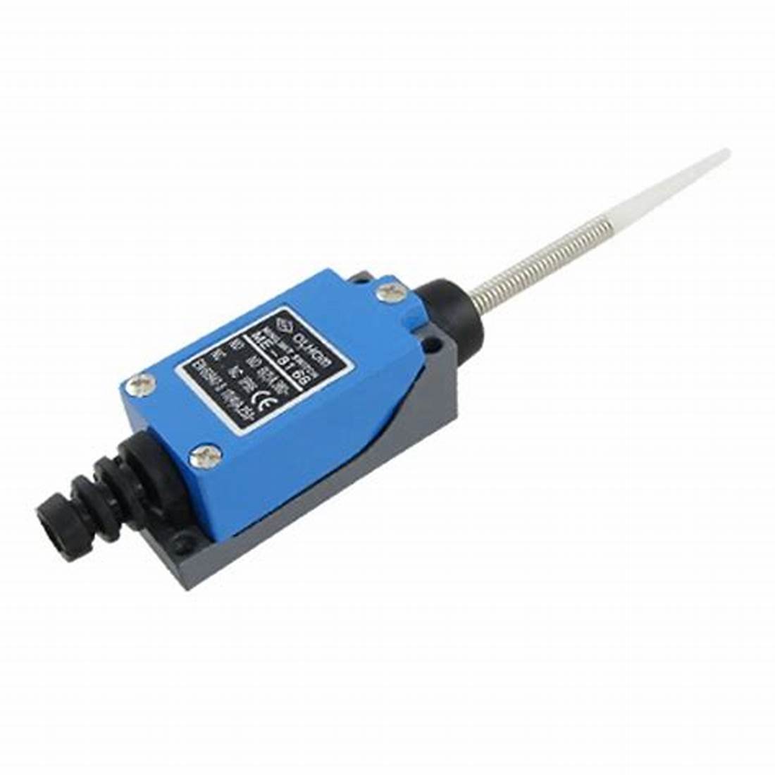 ME-8166 Limit Switch – 1NO+1NC, Spring Rod Actuator, IP65, 5A 250V
