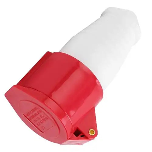32A 4-Pin Straight Industrial Socket | IP44 | Inline Female Connector (3P+E)