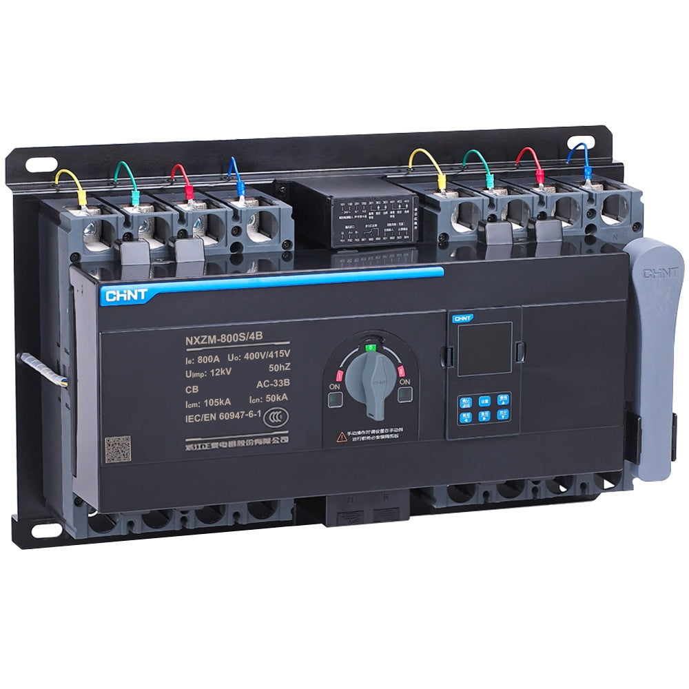 CHINT NXZM-250S/4B 160A 4-Pole Automatic Transfer Switch – Compact, Intelligent, 400V, CE Certified