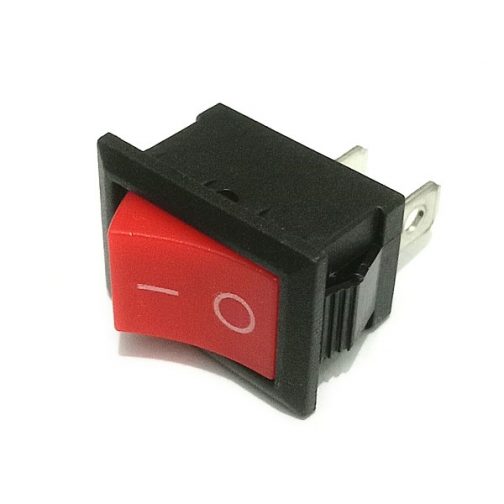 KCD1-2-103 Sub-Mini 3-Pin SPDT ON-OFF-ON Rocker Switch, Snap-In Panel Mount, 10A 125VAC / 6A 250VAC, Non-Illuminated