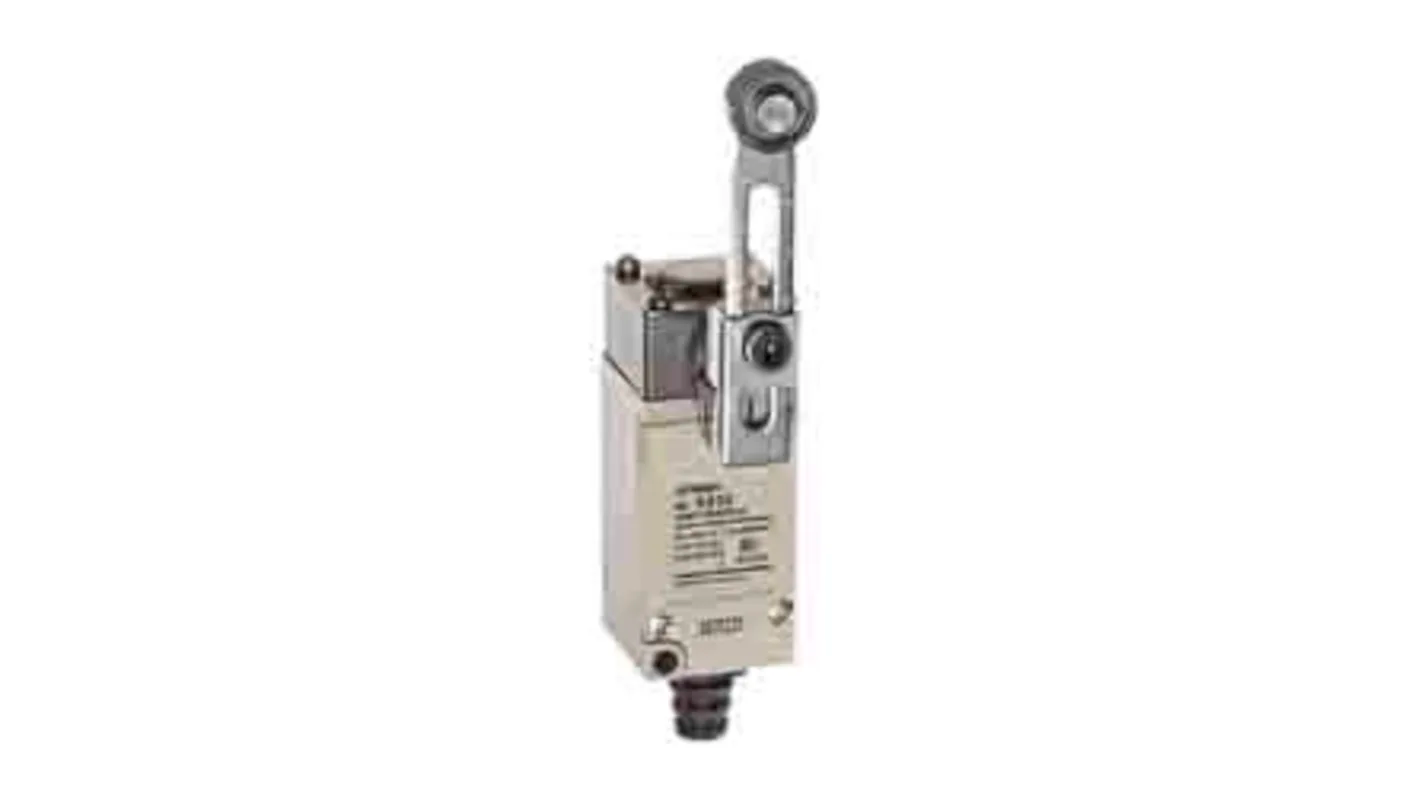 Omron HL-5000-G Industrial Roller Lever Limit Switch — IP65 Rated, Ground Terminal, SPST NO/NC, 250 V AC / 400 mA DC, Robust Snap-Action Control