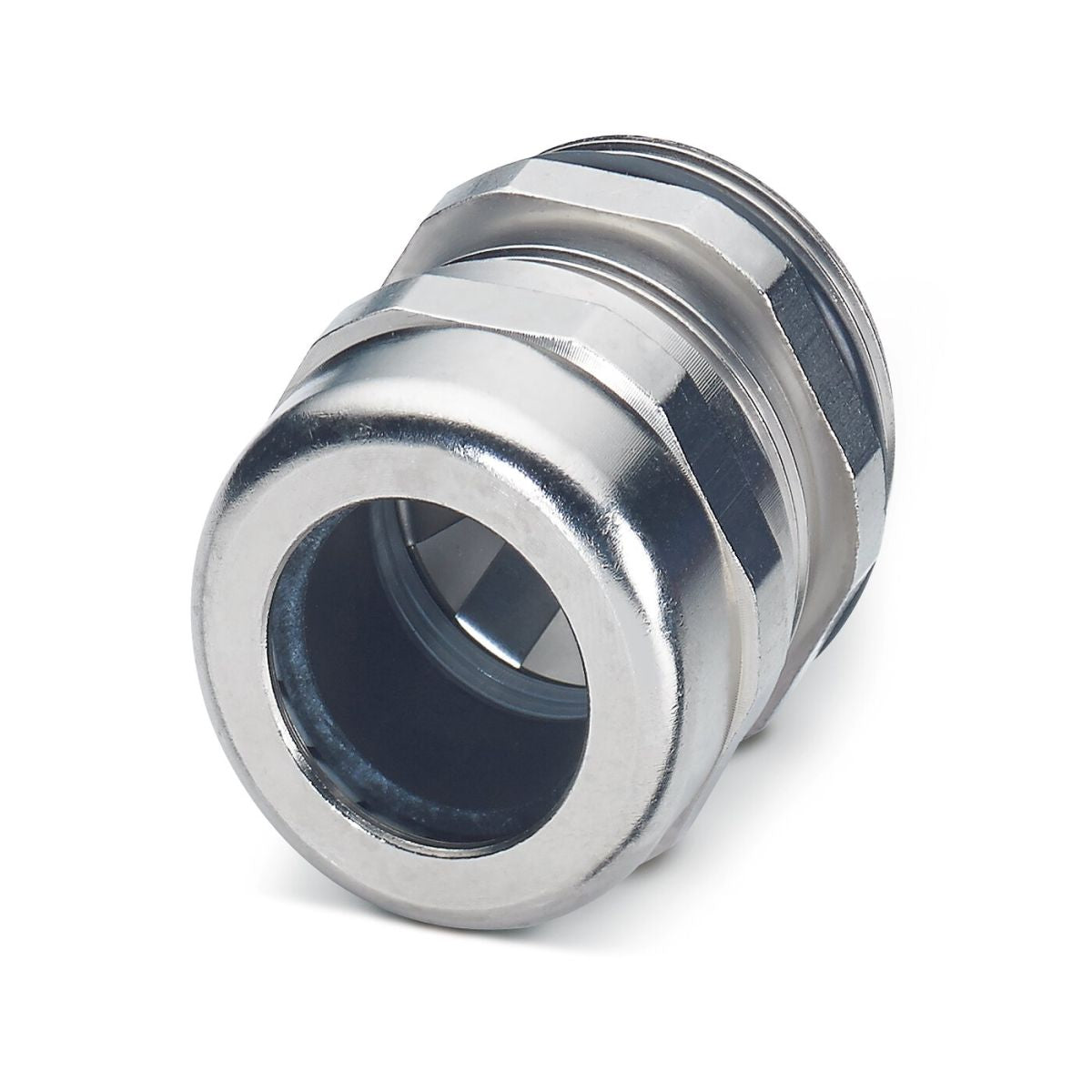 Steel Cable Gland – M54 × 1.5, Nickel-Plated Metal Gland for Heavy-Duty Industrial Cable Termination