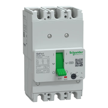 Schneider Electric G12E3F63 GoPact MCCB – G125E 63A 3P 15kA @ 415VAC TMD (3D)