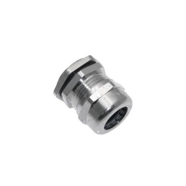 Steel Cable Gland – M18 × 1.5, Nickel-Plated Metal Gland for Secure Industrial Cable Termination