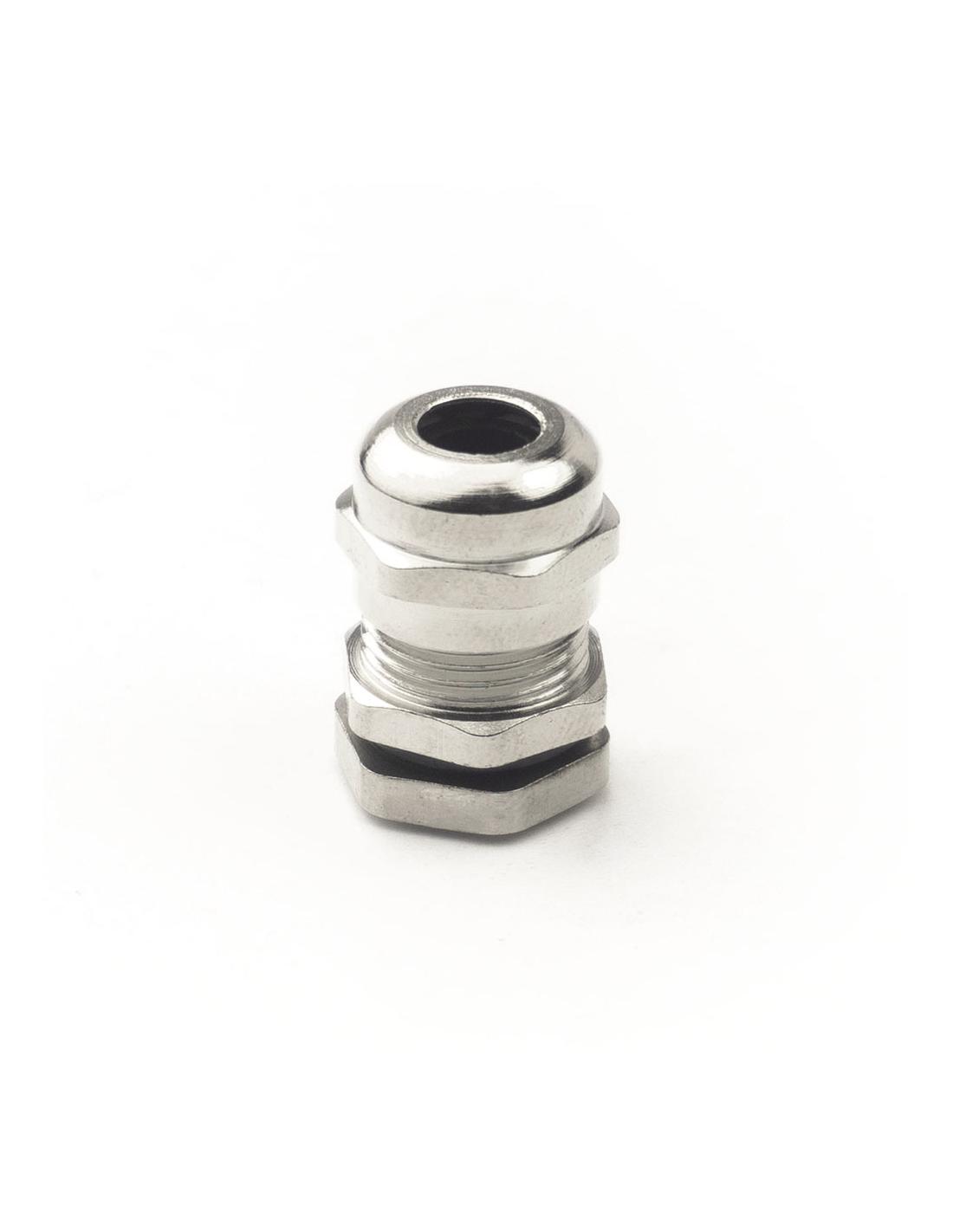 Steel Cable Gland – M22 × 1.5, Nickel-Plated Metal Gland for Industrial Cable Entry and Termination