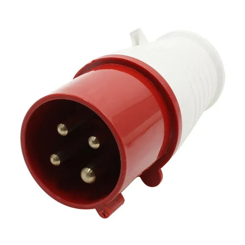 16A 4-Pin Industrial Plug | IP44 | Durable 3P+E Connector for Light Industrial Use