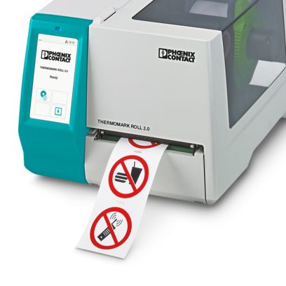 Phoenix Contact THERMOMARK GO.A – Mobile Thermal Transfer Printer for Marking Materials in Cartridge Format, Max Print Width 24 mm (Item 1085260)