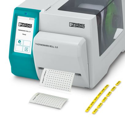 Phoenix Contact THERMOMARK GO.A – Mobile Thermal Transfer Printer for Marking Materials in Cartridge Format, Max Print Width 24 mm (Item 1085260)