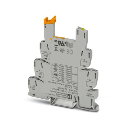 Phoenix Contact PLC-BSC-24DC/21 – 6.2 mm PLC Basic Terminal Block with Screw Connection, Without Solid State Relay, for Mounting on DIN Rail 35/7.5 (Item 2967805)