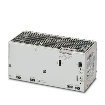Phoenix Contact QUINT UPS/1AC/1AC/1KVA – Uninterruptible Power Supply, 1-Phase, 1 kVA, For 120 V/230 V AC Applications, Provides Information on Charging State, Remaining Runtime, and Service Life (Item 2320283)