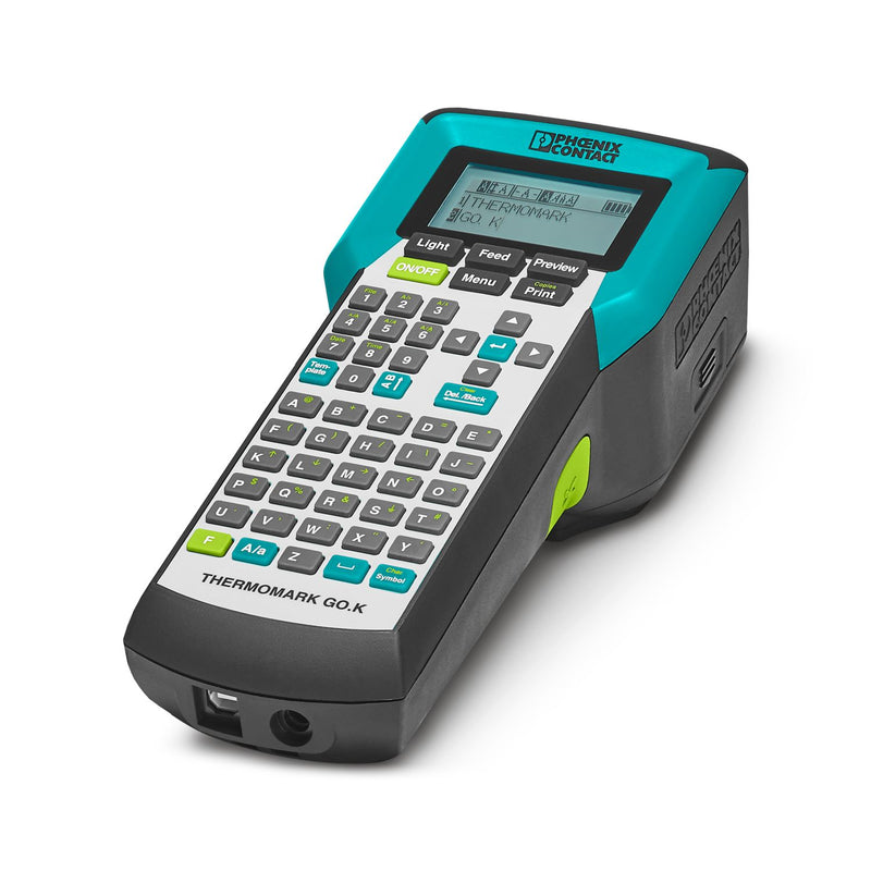 Phoenix Contact THERMOMARK GO.A – Mobile Thermal Transfer Printer for Marking Materials in Cartridge Format, Max Print Width 24 mm (Item 1164146)