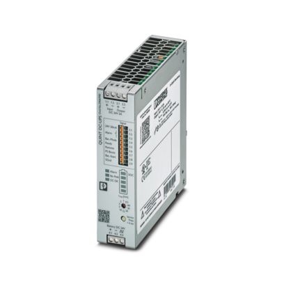 Phoenix Contact QUINT4-UPS/24DC/24DC/5 – Uninterruptible Power Supply, IQ Technology, DIN Rail Mounting, Screw Connection, Output: 24 V DC / 5 A, Charging Current: 1.5 A (Item 2906990)