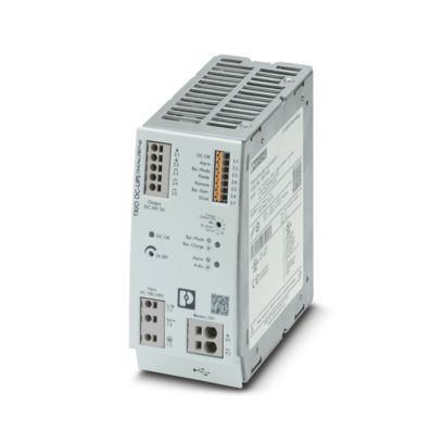 Phoenix Contact TRIO-UPS-2G/1AC/24DC/5 – Uninterruptible Power Supply, Push-In Connection, USB Monitoring, 1-Phase, Output: 24 V DC / 5 A (Item 2907160)