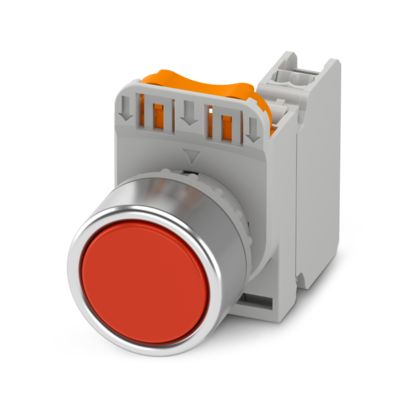 PHT22-FL-RD/PT01 22mm Red Self-Locking Push Button Switch IP66 1108255