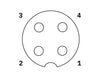 Phoenix Contact SAC-4P-2,0-PUR/M12FS – Sensor/Actuator Cable, 4-Pin, M12 Female Connector, 2 m, PUR Jacket (Part No. 1533576)
