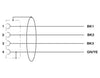 Phoenix Contact SAC-4P-3,0-PUR-M12FSS-PE-SH M12 Power Cable 4-Pin S-Coding 3m Shielded