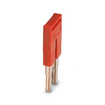 Phoenix Contact FBS 2-5 – 2-Position Plug-In Bridge for Terminal Blocks, Red (Part No. 3030161)