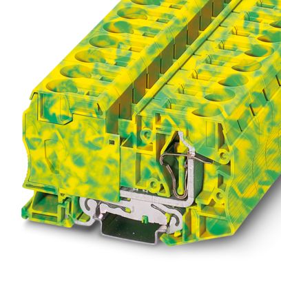 Phoenix Contact Feed-Through Terminal Block ST 35 – Spring-Cage Connection, 1 Level, Rated Cross Section: 35 mm², Cross Section: 2.5–35 mm², Mounting Type: NS 35/7.5, NS 35/15, Color: Gray (Item 3036178)