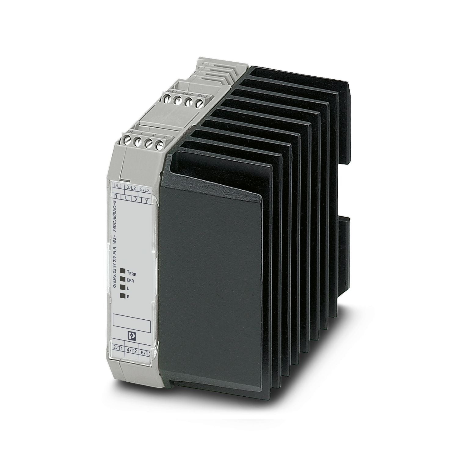 Phoenix Contact ELR W3-SC-240G/AC-9 – Three-Phase Solid-State Reversing Contactor, 24 V DC Input, 9 A Output Current, Zero Voltage Switching, Optionally with Thermal Switch (Item 2297316)