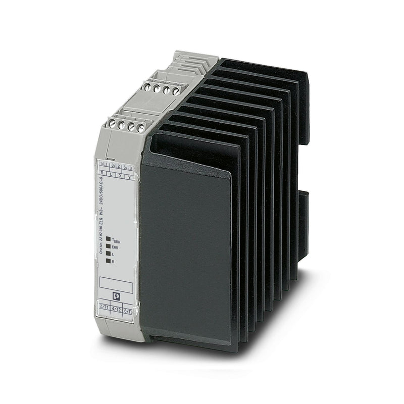 Phoenix Contact ELR W3-SC-240G/AC-9 – Three-Phase Solid-State Reversing Contactor, 24 V DC Input, 9 A Output Current, Zero Voltage Switching, Optionally with Thermal Switch (Item 2297316)