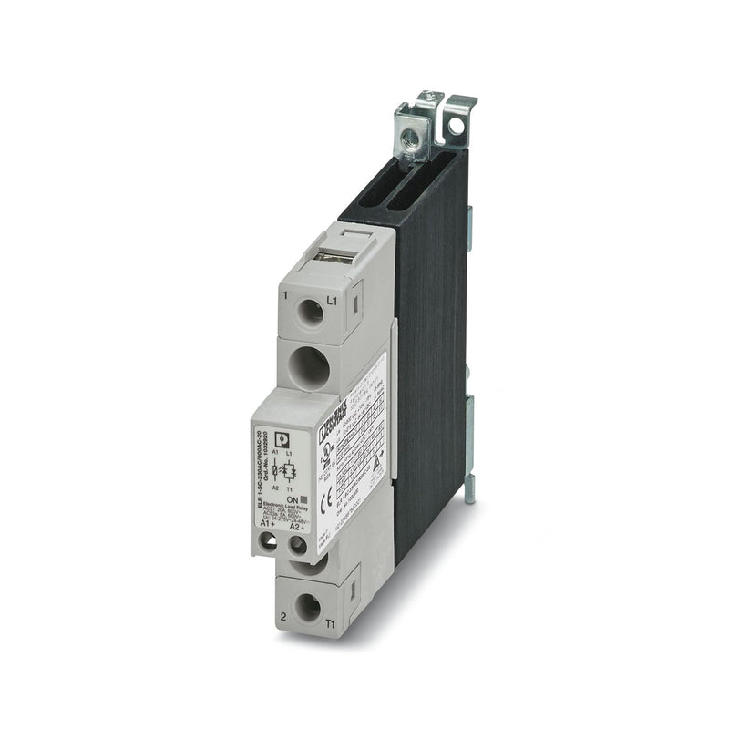 Phoenix Contact ELR 1-SC-240G/AC-20 – Single-Phase Solid-State Contactor, 24 V DC Input, 20 A Output Current, Zero Voltage Switching (Item 2512512)