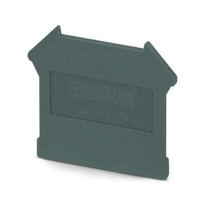 D-TB 4-10 End Cover for Terminal Blocks Dark Gray Insulation Plate 3059809