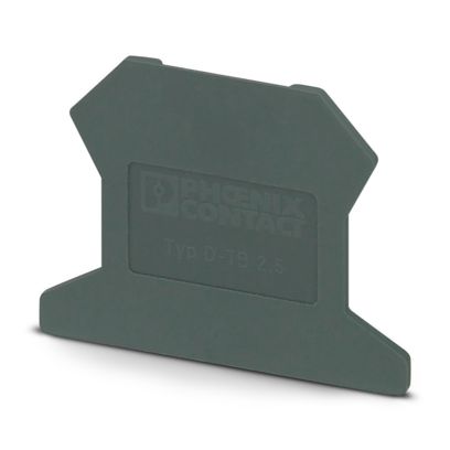 D-TB 2.5 End Cover for Terminal Blocks Dark Gray 3059919