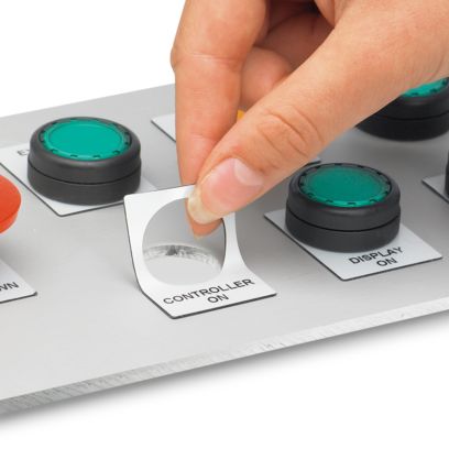 Phoenix Contact EMLP 24 (30X12)R SR – Plastic Label with Drill Hole, 30 × 12 mm, Silver (Part No. 0819563)