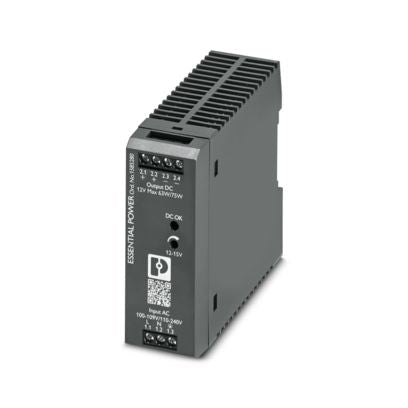 Phoenix Contact PS-EE-2G/1AC/12DC/75W/SC – DIN Rail Power Supply, 12 V DC, 6.25 A, 75 W (Part No. 1585280)