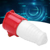 32A 4-Pin Straight Industrial Socket | IP44 | Inline Female Connector (3P+E)