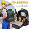 WINHUNT Tool Backpack – Large Capacity, Thickened Wear-Resistant Oxford Fabric, Multiple Pockets, Padded Back Support, Laptop Compartment, for Electricians and Techniciansv -Empty