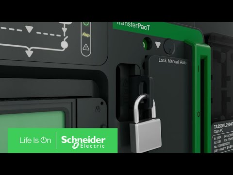 Schneider Electric TA25D4L2504TPE TransferPact Active Automatic Transfer Switch – 250A, 4P, 400VAC, LCD