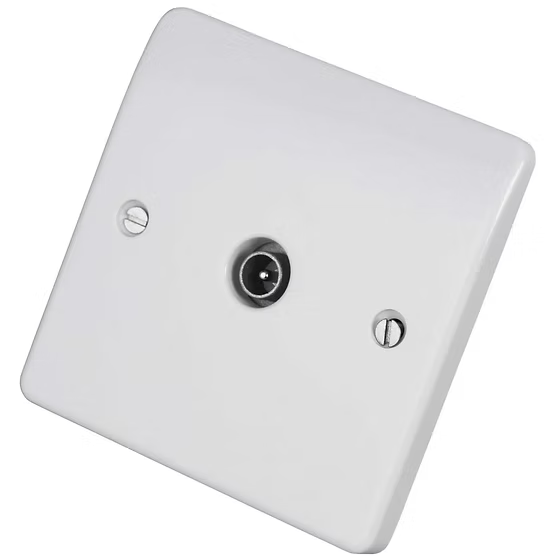 Midea White TV Socket