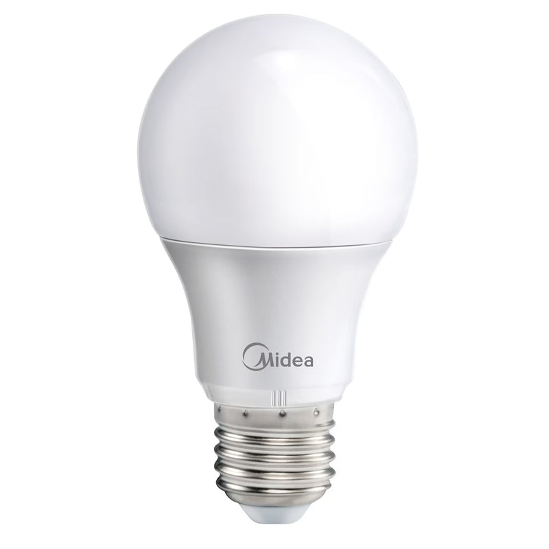 Energy-efficient 3W LED bulb by Midea, delivering soft warm white light (3000K), with an E27 screw base and long life — ideal for ambient indoor lighting.
