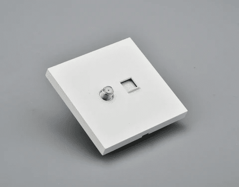 UNO TV and Satellite Socket Combo Wall Outlet for Dual Coaxial Connections
