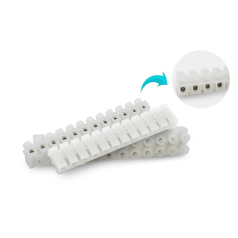 20 A Multi-Pole H-Type Screw Terminal Connector Strip – Screw-Clamp Electrical Terminal Block