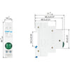 Chint ND9-1/B DIN Rail Indicator – 230V AC Green LED Pilot Lamp