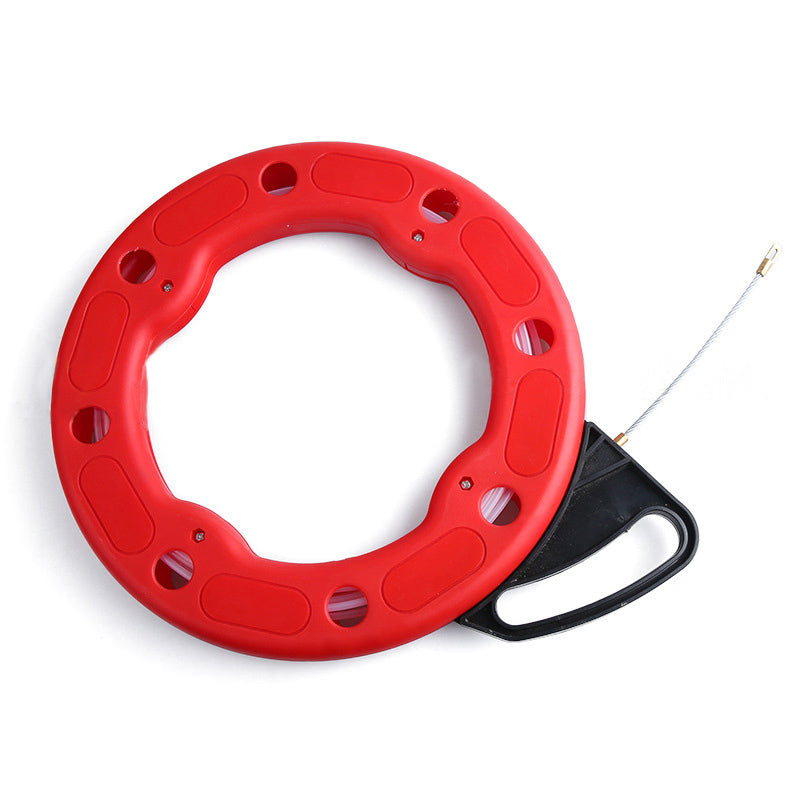 15 Meters Fish Tape Wire Puller – Durable Steel Cable for Electrical Wire Installation