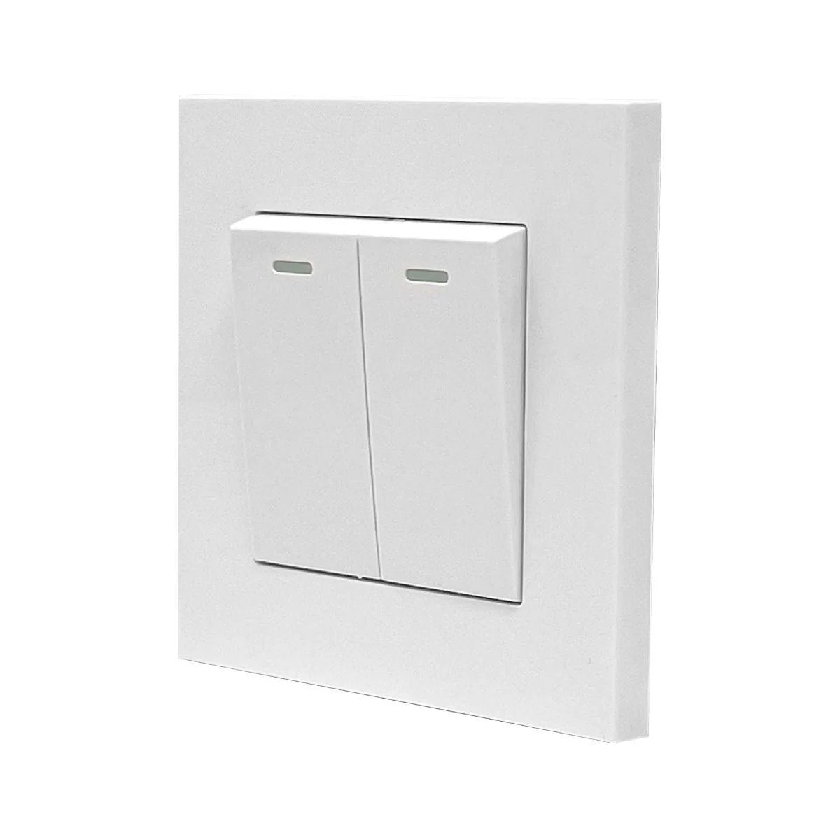 UNO 2 Gang 1 Way Light Switch for Residential and Commercial Lighting Control