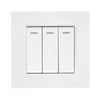 BINOKA 3 Gang 2 Way Switch with Neon Power Indication White