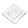 BINOKA 3 Gang 2 Way Switch with Neon Power Indication White