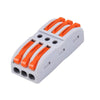 PCT-223 Quick Connector Terminal 3 In-3 Out Lever Wire Connector